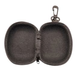 Foldable Glasses Case Black Zipper Hard Eyeglass Storage Box with Hook for Sunglasses Travel Protection for Men Women
