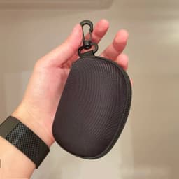 Foldable Glasses Case Black Zipper Hard Eyeglass Storage Box with Hook for Sunglasses Travel Protection for Men Women