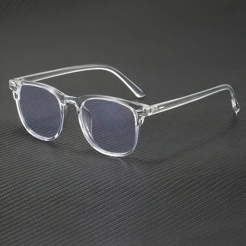 Transparent Square Plastic Frame Trendy Anti-Blue Light Clear Glasses for Back To School Clothing Accessories