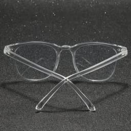 Transparent Square Plastic Frame Trendy Anti-Blue Light Clear Glasses for Back To School Clothing Accessories
