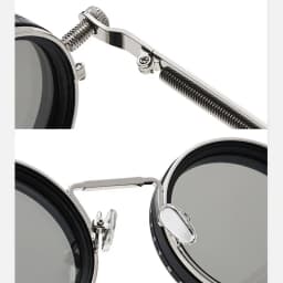 ND Dimming Glasses Polarized Sunglasses Men Women Round Retro Punk Driving Eyeglasses Outdoor Shades UV400 Adjustable Eyewear
