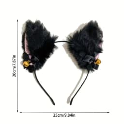 1/6/10pcs Plush Bell Cat Ear Headband for Women Fashion Girls Headband Party Cosplay Hair Band Hair Accessories