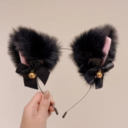 1/6/10pcs Plush Bell Cat Ear Headband for Women Fashion Girls Headband Party Cosplay Hair Band Hair Accessories