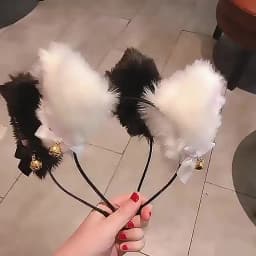 1/6/10pcs Plush Bell Cat Ear Headband for Women Fashion Girls Headband Party Cosplay Hair Band Hair Accessories