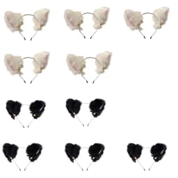 1/6/10pcs Plush Bell Cat Ear Headband for Women Fashion Girls Headband Party Cosplay Hair Band Hair Accessories