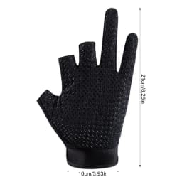 Fishing Cycling Gloves Men Summer Three Finger Cut Gloves for Fishing Sun Protection Male Anti-Slip Drive Breathable Thin Gloves