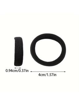 50-1000pcs Black Hair Ties Elastic Hair Bands Decorative Hair Accessories Set Holiday Gift for Girls Kids Hair Bands for Girls
