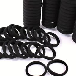 50-1000pcs Black Hair Ties Elastic Hair Bands Decorative Hair Accessories Set Holiday Gift for Girls Kids Hair Bands for Girls