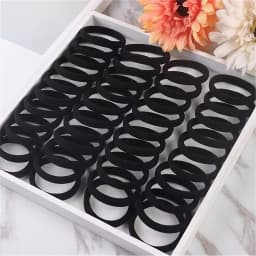 50-1000pcs Black Hair Ties Elastic Hair Bands Decorative Hair Accessories Set Holiday Gift for Girls Kids Hair Bands for Girls