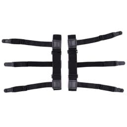 Men's Shirt Stays Adjustable Elastic Shirt Tuckers Garters Shirt Holders with Non-Slip Locking Clamps for Police Military-Black