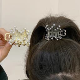 Fashion Irregular Metal Hair Claw Clip Women Shiny Rhinestone High Ponytail Shark Hairpins for Girls Hair Accessories Headwear