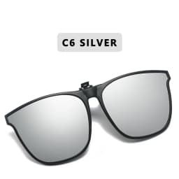 Polarized Clip On Sunglasses Men Car Driver Goggles Night Vision Glasses Anti Glare Vintage Square Glasses Oculos