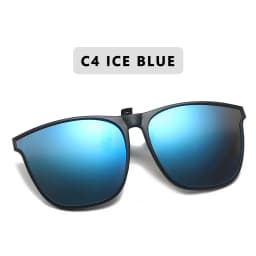 Polarized Clip On Sunglasses Men Car Driver Goggles Night Vision Glasses Anti Glare Vintage Square Glasses Oculos