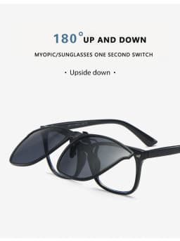 Polarized Clip On Sunglasses Men Car Driver Goggles Night Vision Glasses Anti Glare Vintage Square Glasses Oculos