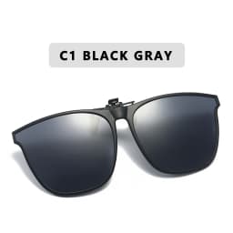 Polarized Clip On Sunglasses Men Car Driver Goggles Night Vision Glasses Anti Glare Vintage Square Glasses Oculos