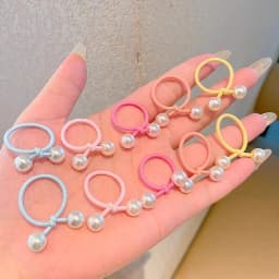 5/10/20PCS Girl's Sweet Silver Headband, Colorful Bow Tie, Elastic and Undamaged Headband, Cute Hair Accessory, Small Headband