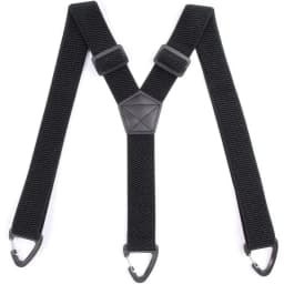 New Heavy Duty Work Suspenders for Men 3.8cm Wide with Plastic Gripper Clasps Adjustable Elastic Trouser Pants Braces-Black 1pcs