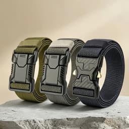 2026 New Adjustable sports outdoor tactical belt for men durable and comfortable simple belt hiking and fitness belt for men