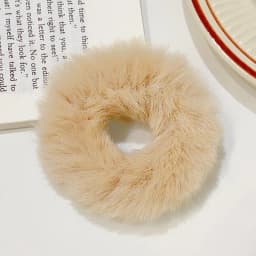 New Colorful Fluffy Hair Band For Women Girls Ponytail Holder Hair Tie Plush Scrunchie Rubber Band Fashion Hair Accessories