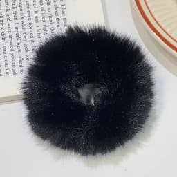 New Colorful Fluffy Hair Band For Women Girls Ponytail Holder Hair Tie Plush Scrunchie Rubber Band Fashion Hair Accessories
