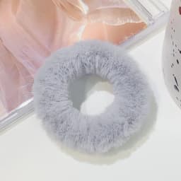 New Colorful Fluffy Hair Band For Women Girls Ponytail Holder Hair Tie Plush Scrunchie Rubber Band Fashion Hair Accessories