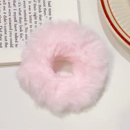 New Colorful Fluffy Hair Band For Women Girls Ponytail Holder Hair Tie Plush Scrunchie Rubber Band Fashion Hair Accessories
