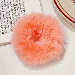 New Colorful Fluffy Hair Band For Women Girls Ponytail Holder Hair Tie Plush Scrunchie Rubber Band Fashion Hair Accessories