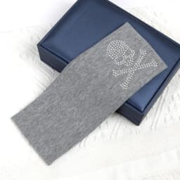 SKull Design Retro Street Punk Style Rhinestone Hair Strap Hot Girls Elastic Wide Edge Hairband Sports Anti Sweating Headband
