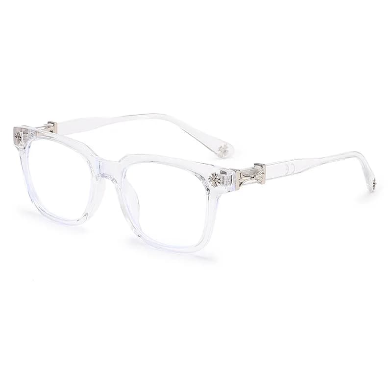 Classic Square Anti Blue Light Glasses for Men and Women Black & Transparent Frame Unisex Computer Wearing Women Glasses