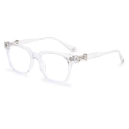 Classic Square Anti Blue Light Glasses for Men and Women Black & Transparent Frame Unisex Computer Wearing Women Glasses