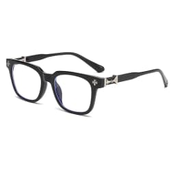 Classic Square Anti Blue Light Glasses for Men and Women Black & Transparent Frame Unisex Computer Wearing Women Glasses