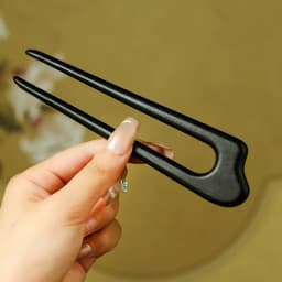 U-Shaped Wooden Hair Sticks Fork Fashion Chinese Style Hairpin Headwear Hair Bun Women Girls Vintage Ponytail Hair Accessories