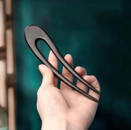U-Shaped Wooden Hair Sticks Fork Fashion Chinese Style Hairpin Headwear Hair Bun Women Girls Vintage Ponytail Hair Accessories