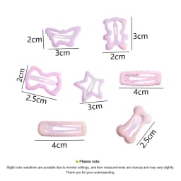 30/50Pcs Gentle Soft Star Hair Clips Set Non-Pull Barrettes for Baby Girls Toddlers Side Bangs Fine Hair Cute Kids Accessories