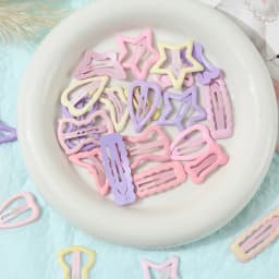 30/50Pcs Gentle Soft Star Hair Clips Set Non-Pull Barrettes for Baby Girls Toddlers Side Bangs Fine Hair Cute Kids Accessories