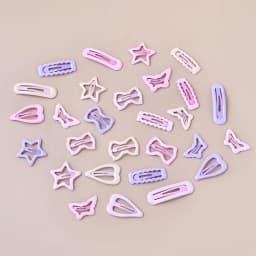 30/50Pcs Gentle Soft Star Hair Clips Set Non-Pull Barrettes for Baby Girls Toddlers Side Bangs Fine Hair Cute Kids Accessories
