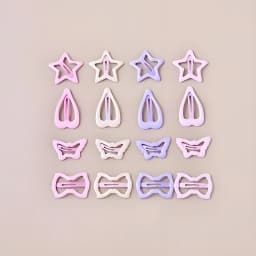30/50Pcs Gentle Soft Star Hair Clips Set Non-Pull Barrettes for Baby Girls Toddlers Side Bangs Fine Hair Cute Kids Accessories