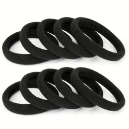  100PCS Black Hair Ties for Women Girls, Seamless High Elastic Hair Band, Elastic Hair Ties No Damage Ponytail Holder Hair Rope