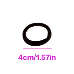  100PCS Black Hair Ties for Women Girls, Seamless High Elastic Hair Band, Elastic Hair Ties No Damage Ponytail Holder Hair Rope