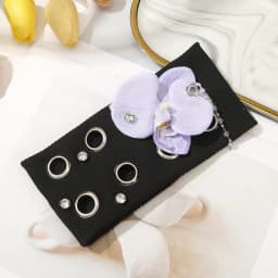 AWAYTR Punk Girl Fabric Hollow Elastic Headbands Metal Rock Personalized Hollow Eyelets Hair Band Casual Sports Grommet Headband
