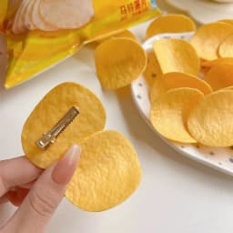 5/10PCS Simulation of Potato Chip Hairpin Ins Cartoon Headdress Cute Girl Student Duckbill Clip Girl Hair Accessoires Hair Clips