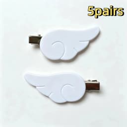 1Pair Cute Sweet Japanese Style Y2K Angel Wing Hair Clip Hairpin Barrettes Hairgrip Headdress Headwear Ornaments Accessories