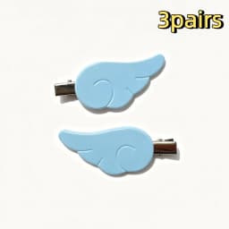 1Pair Cute Sweet Japanese Style Y2K Angel Wing Hair Clip Hairpin Barrettes Hairgrip Headdress Headwear Ornaments Accessories