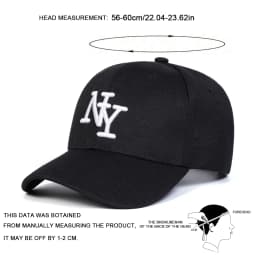 Unisex NY Letter Embroidery Baseball Caps Spring and Autumn Outdoor Adjustable Casual Hats Sunscreen Hat Sports Cap