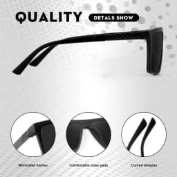 CRIXALIS Polarized Sunglasses For Men And Women Vintage Square Driving Fishing Neutral Sunglasses Anti-reflective Shade UV400