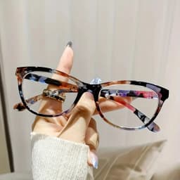2pcs New Cat Eye Reading Glasses Summer Decoration Anti-blue Light Glasses Fashion Package Flower Glasses