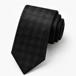Men's Hand-Tied Narrow Tie 7.5cm (2.95inch) Polyester Black Dark Pattern Wavy Plaid Geometric Stripe Business Formal Wedding Suit Accessories