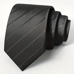 Men's Hand-Tied Narrow Tie 7.5cm (2.95inch) Polyester Black Dark Pattern Wavy Plaid Geometric Stripe Business Formal Wedding Suit Accessories