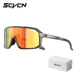 SCVCN Trendy Eyewear Cycling Sunglasses Fashion Sunglasses MTB Bicycle Camping UV400 Hiking Protection Glasses for Men Women