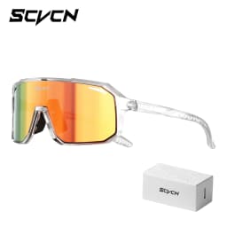SCVCN Trendy Eyewear Cycling Sunglasses Fashion Sunglasses MTB Bicycle Camping UV400 Hiking Protection Glasses for Men Women